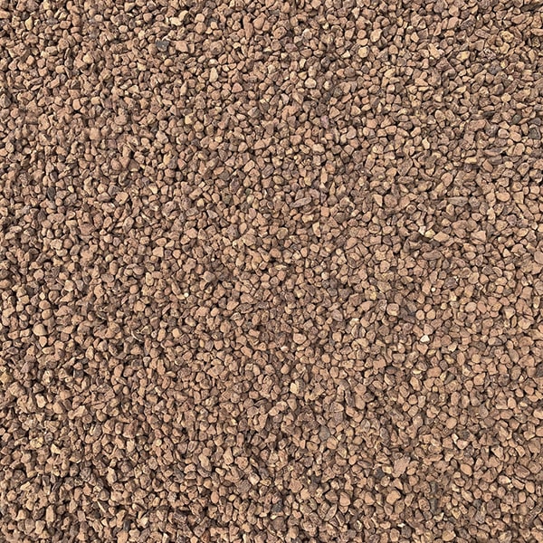 pea gravel is often used in the bottom of water features or ponds to help with filtration